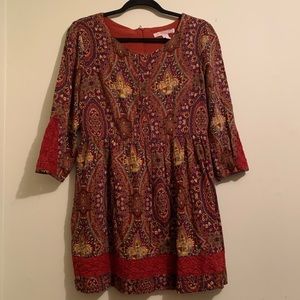 Forever21 Contemporary Lace Accent Dress | Large